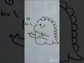 How to draw a Dinasaur #art #shorts #drawing