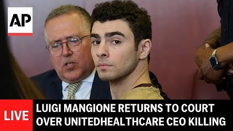 LIVE: Luigi Mangione returns to court for hearing in UnitedHealthcare CEO killing