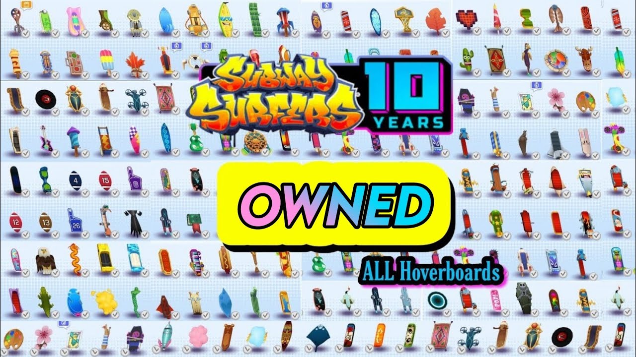 We OWNED Every Single Hoverboard in Subway Surfers 😁
