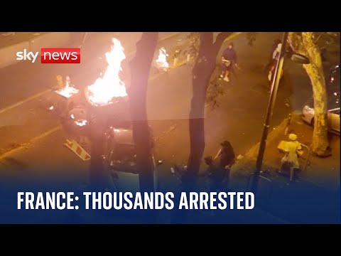 France riots: Thousands arrested after fifth night of violent protests