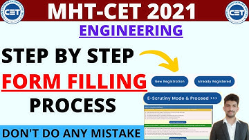 Engineering Application Form Filling Process 2021 | MHTCET 2021 Admission Process