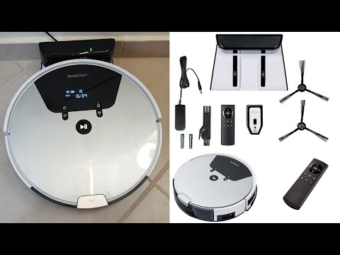 Silvercrest Robot Vacuum Cleaner SSRA1 Unboxing Testing