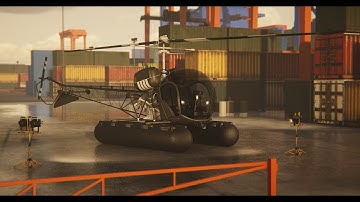 Bell 47 Helicopter / 3D Asset #Showcase