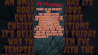 Fun Facts about Friday the 13th Ep.9 #halloween