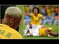 Players hunting on neymar jr  horror tackles brutal fouls 