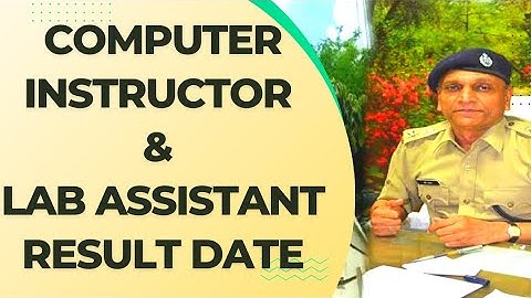 Computer Instructor Result Latest News/Computer Instructor Result/Computer Instructor cut off
