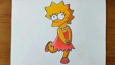 How to draw lisa simpson step by step ✨|| Drawing tutorial for beginners
