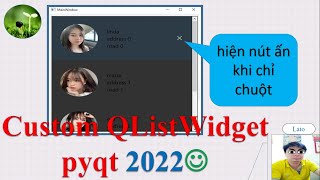 B55: Cách custom QlistWidget 2022 'lato' channel'
