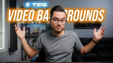 5 Tips to Building a Video Background for YouTube or Professional Videos!