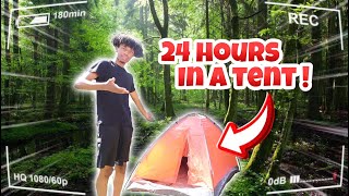 24 HOUR OVERNIGHT CHALLENGE IN A TENT *Gone Wrong*