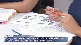 Provas ENEM 2025: Plataforma virtual com inteligência artificial vai ajudar estudantes nos estudos.