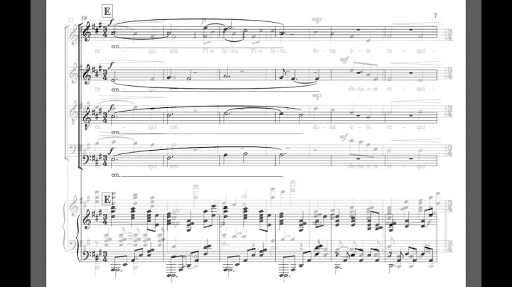 PIE JESU - John Conahan (SATB piano)