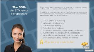 The BDRs 2024 - BDR Service Summary