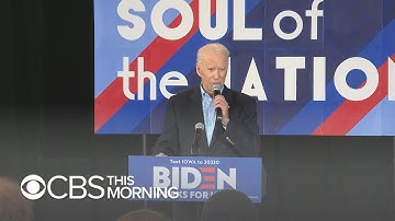 Democratic candidates race across Iowa as new poll gives Biden an edge