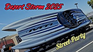 Desert Storm Lake Havasu 2025 Big Boats Street Party Video #1 Street Scene Boats & Vendors #boats