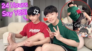Saying YES To Everything My Husband Says For 24 Hours!!❤️[Gay Couple Lucas&Kibo BL]