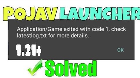 Fixed Application/Game Exited with code 1 Solution | Pojav launcher 100% How To Fix Now
