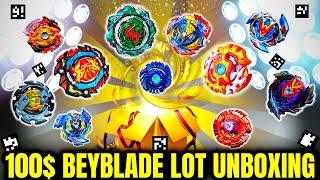 100$ BEYBLADE Mystery LOT Unboxing + NEW  Beyblade QR Codes 2022-2023 | BEYBLADE BURST QUAD DRIVE