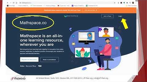 How to Login to MATHSPACE for the 1st time [WEBINAR] from JFYNetWorks [Updated 9-2020]