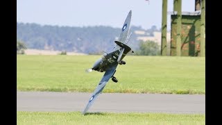 WW2 WARBIRDS DISPLAY AT THE BMFA NATS FLIGHTLINE RAF BARKSTON HEATH - 2019