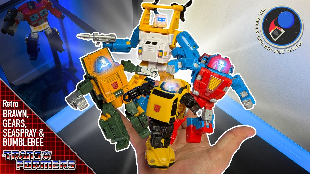 Transformers Retro Bumblebee, Seaspray, Gears & Brawn Deluxe Minibots Unboxing & Review