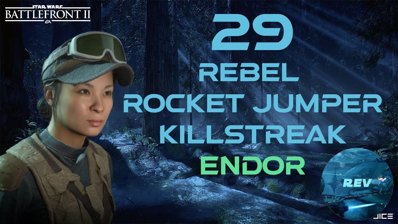 29 Rebel Rocket Jumper Killstreak | Endor | Battlefront 2 Xbox Gameplay
