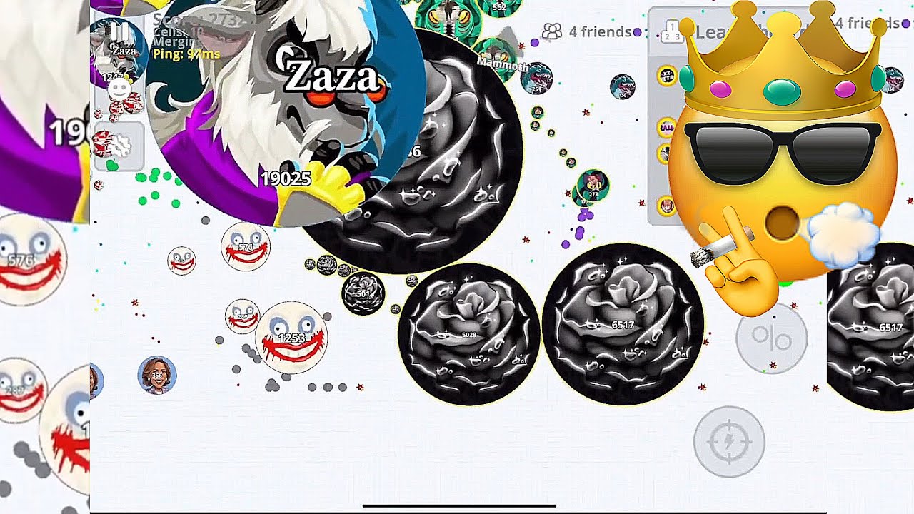 أكثر قيم بالصوت ضحكني🤣Funny Agar.io Gameplay