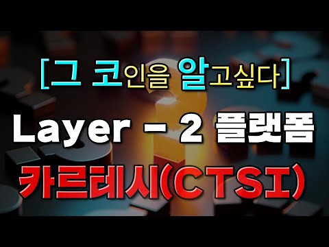   그 코인 이 알고싶다 확장 가능성 분산형 애플리케이션 개발 및 Layer 2 플랫폼인 카르테시 CTSI 코인