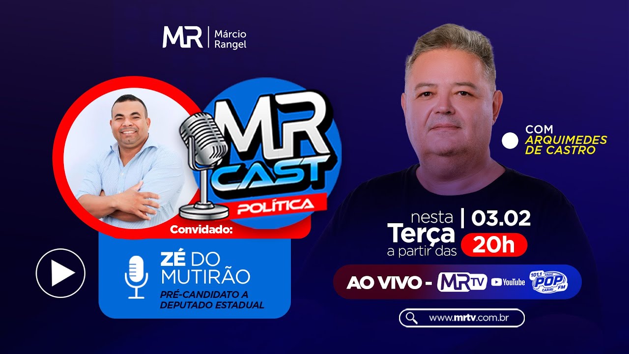 MR CAST POLÍTICA – MRTV/Blog do Márcio Rangel - 03/02/26