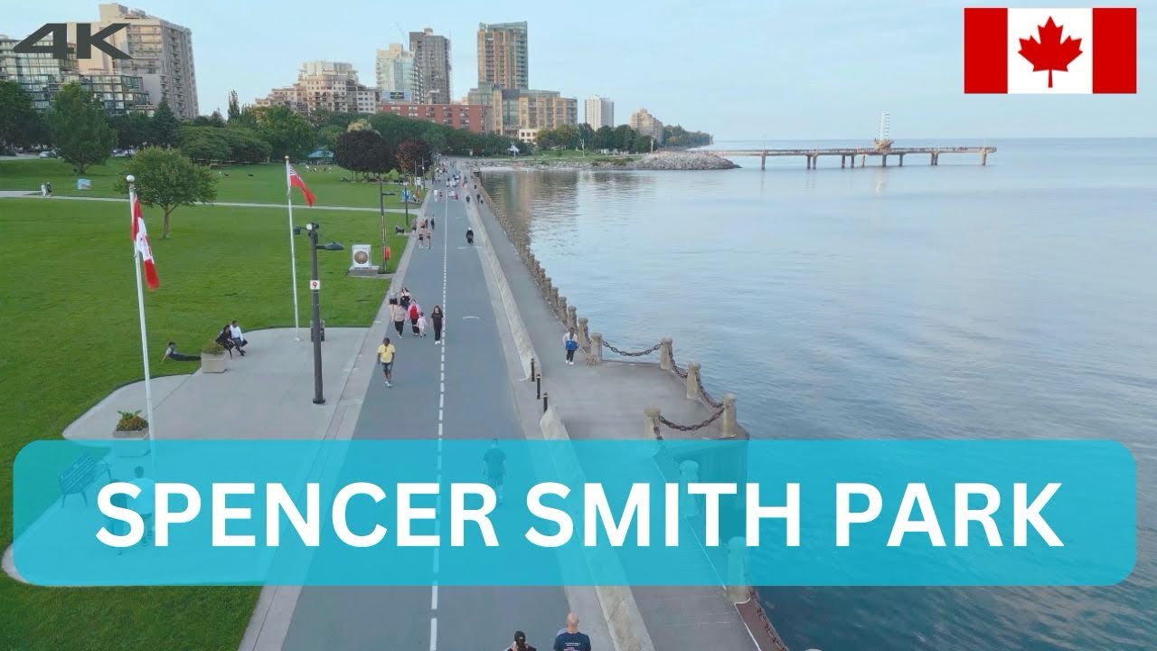 Aerial view of Spencer Smith Park 🇨🇦
