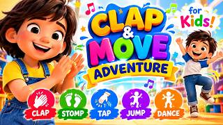 🥁 Clap & Move Adventure for Kids! 👏 Stomp, Tap, Jump & Dance | Toddler Learning Song screenshot 5