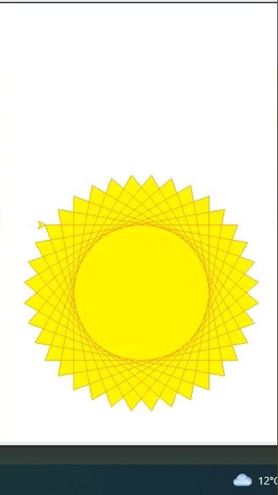 Draw Sun 🌞 Using Python Turtle | #shorts #shortvideo #short #python # ...