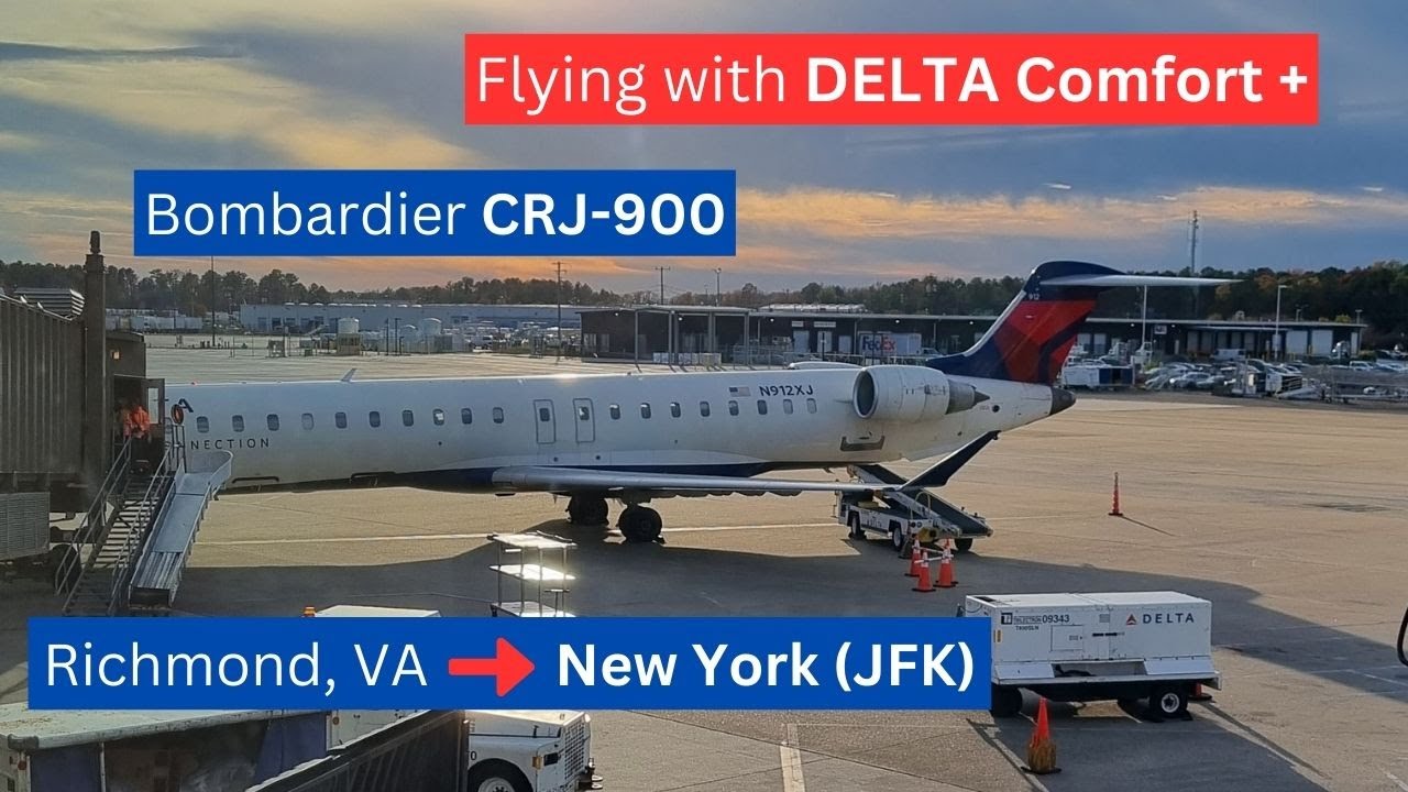 Delta Comfort Plus: Richmond, VA to New York City (JFK) In-Flight Experience