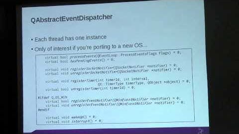 Thiago Macieira: Qt event loop, networking and I/O API