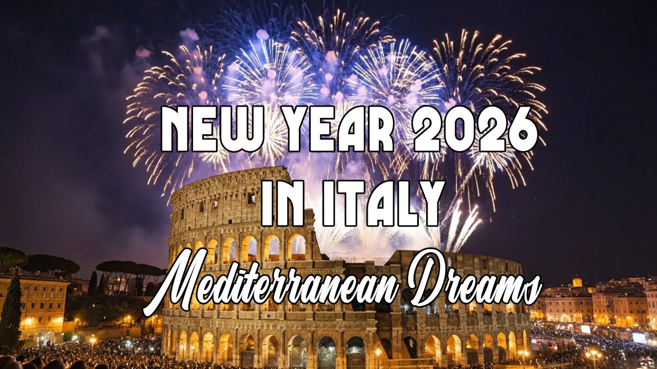 🎆NEW YEAR 2026 IN ITALY 🇮🇹  🎶 Italian Music 🎶 2+ Hours Scenic Amalfi Coast & Lake Como Relaxation 4K