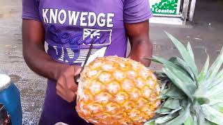 Refreshing Pineapple Juice 🍍 Summer Special Street Drink | Bangladesh Street food