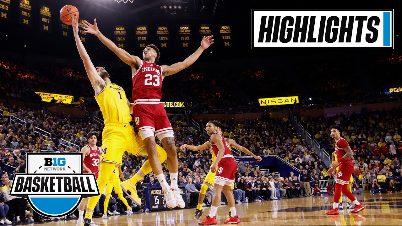 Indiana at Michigan Extended Highlights Big Ten Mens Basketball Feb