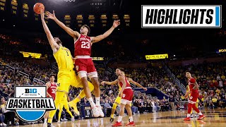 Indiana at Michigan | Extended Highlights | Big Ten Men's Basketball | Feb. 11, 2023