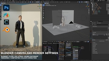Clo3d to Blender - Camera and Render Settings - using Constraints and Colour Correction /Compositing