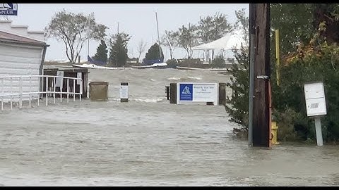 Tidal Surge Causes Flooding in Many Areas of the Bay