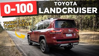 2023 Toyota LandCruiser GR Sport 0-100km/h & review