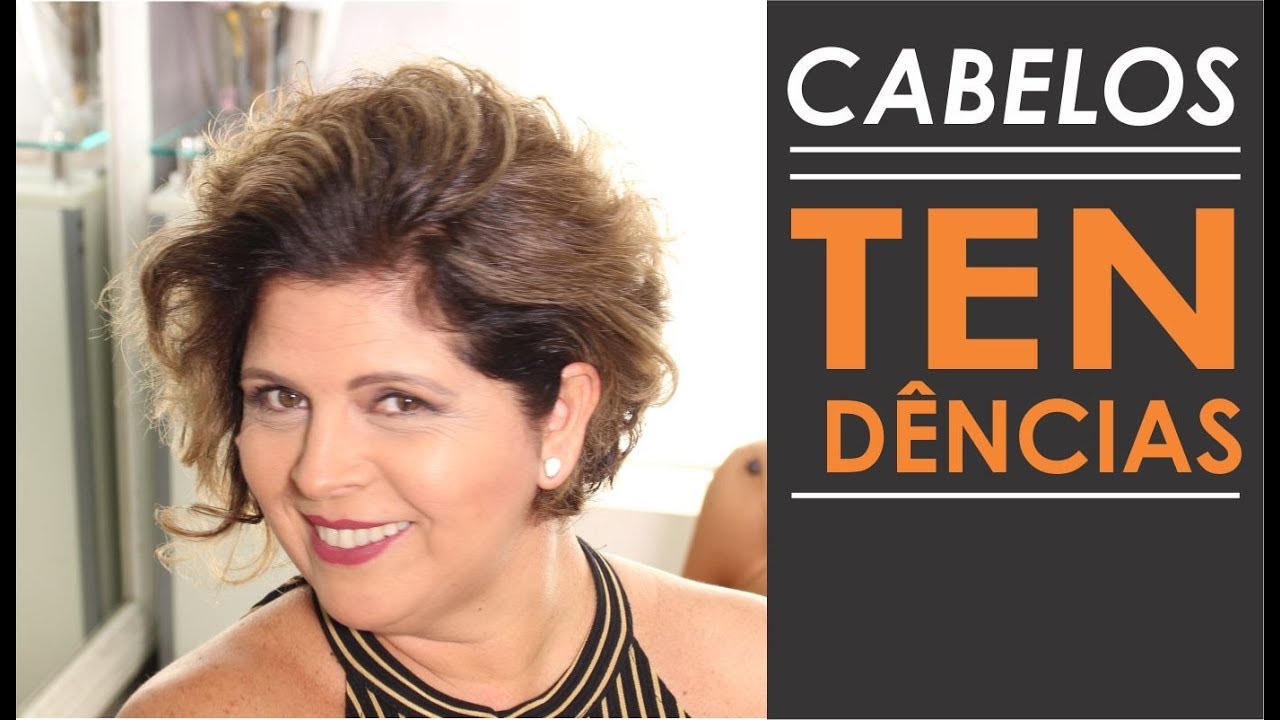 CABELOS - TENDÊNCIAS - Curto franja longa cacheado