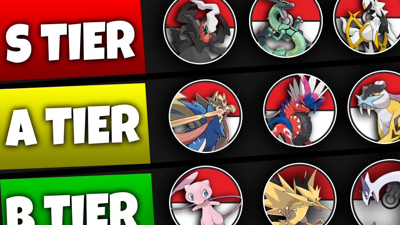 Legendary and Mythical Pokemon Tier List