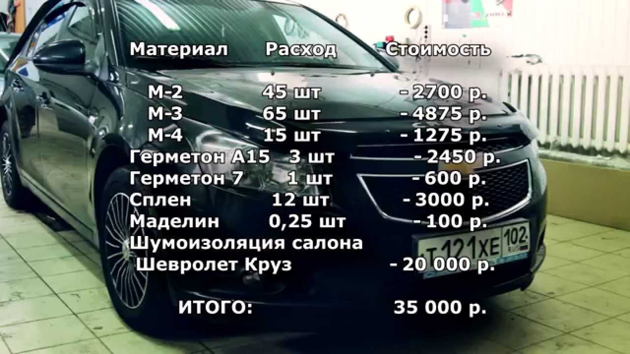 Шумоизоляция шевроле круз видео 73