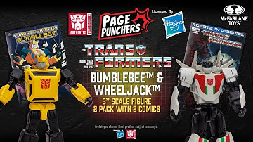 NEW Page Punchers™ Bumblebee™ & Wheeljack™  3" Scale Figures 2 Packs | Action Figure Showcase