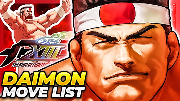 GORO DAIMON MOVE LIST - The King of Fighters XIII (KOFXIII)