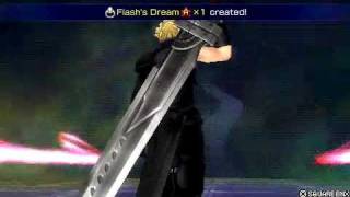 Dissidia 012 Gameplay: Cloud vs. Lightning