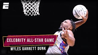 DUNK CONTEST BEHAVIOR FROM MYLES GARRETT ? | NBA on ESPN