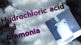 Chemical react in mid air (hydrochloric acid and Ammonia)