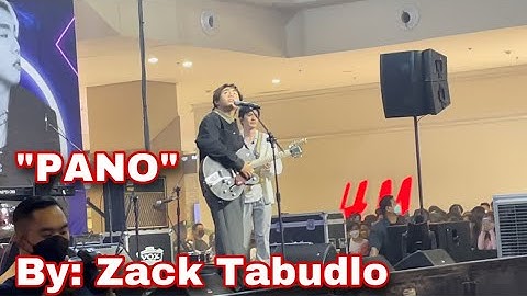 Zack Tabudlo - PANO ||Live @Ayalla Mall